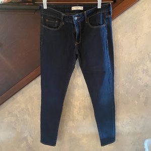 Dark denim skinny jeans